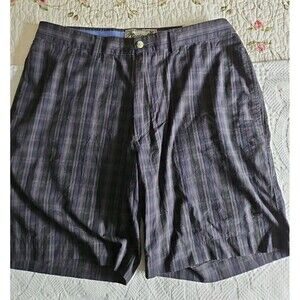 Charleston Twills 100% Cotton Chino Plaid Shorts Sz 36 NWT